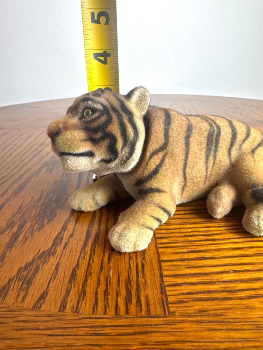 Vintage Josef Originals Japan Tiger Figurine Flocked Animal Collectible Decor - Picture 8 of 8